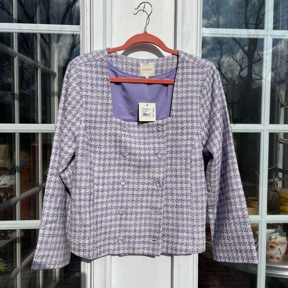 Favorite Daughter Lilac Tweed Dasha Jacket NWT - Picture 9 of 13